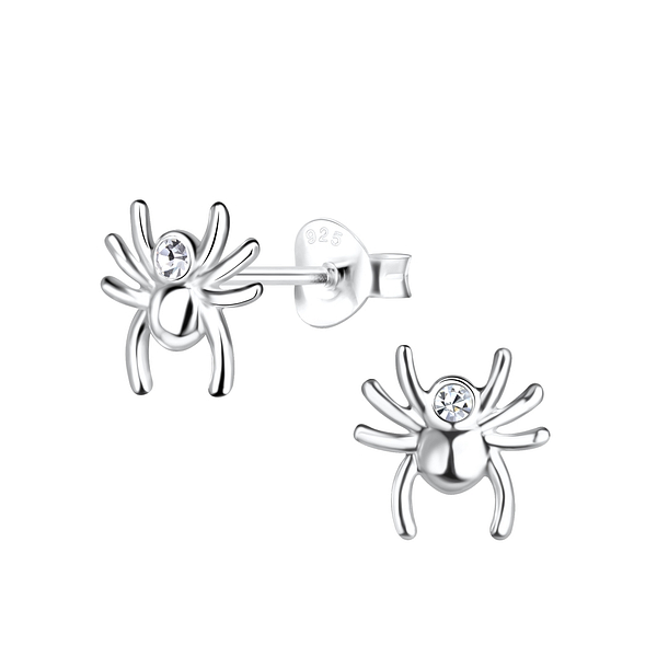 Wholesale Sterling Silver Spider Ear Studs - JD18319