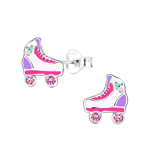 Wholesale Sterling Silver Rollerblade Ear Studs - JD18229