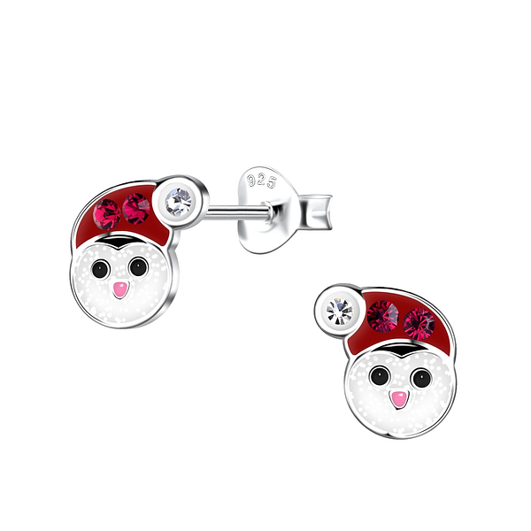 Wholesale Sterling Silver Penguin Ear Studs - JD20054