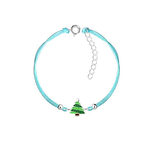 Wholesale Sterling Silver Christmas Tree Bracelet - JD23230