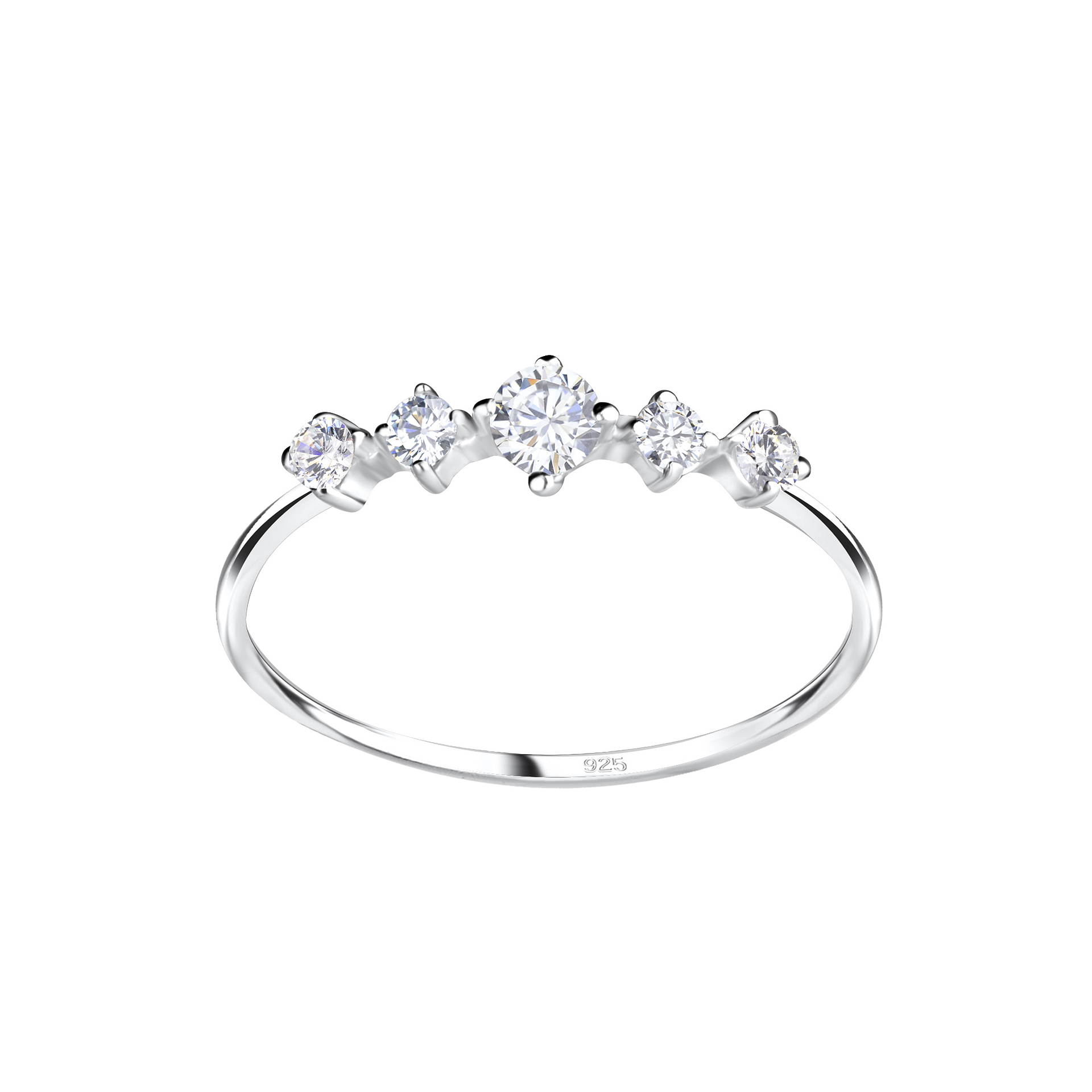 Silver JD | Sterling Silver Sparkling Ring – JD11381