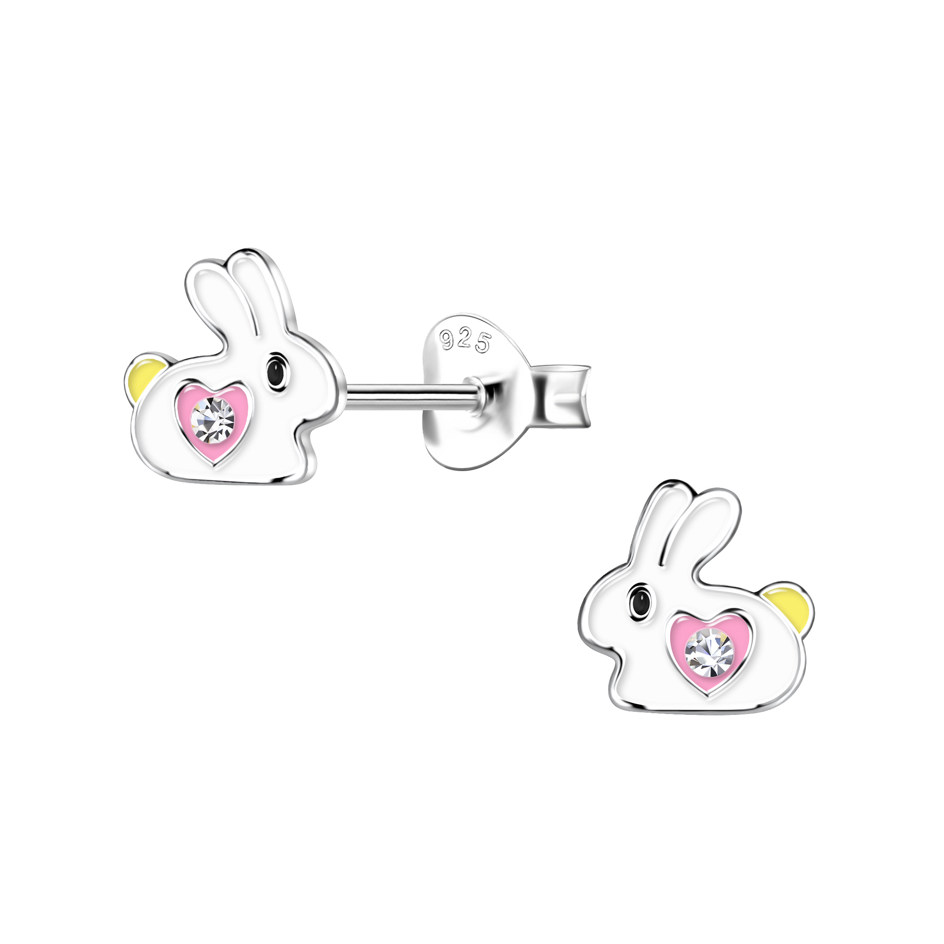 Silver JD | Sterling Silver Rabbit Ear Studs – JD20299