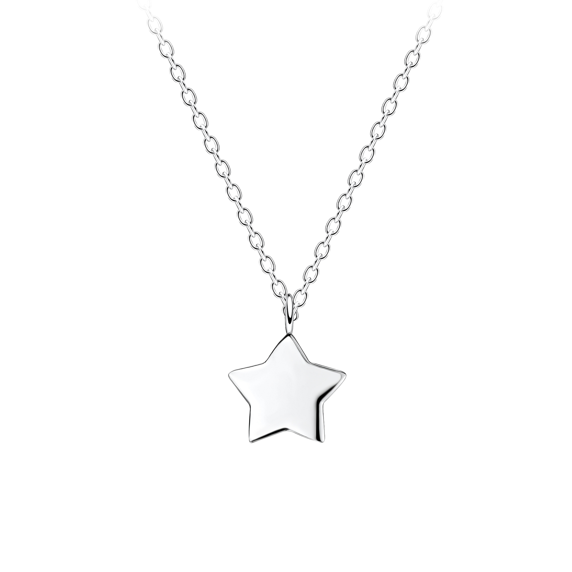 Stars Silver Silver JD | Sterling Silver Star Necklace – JD12991