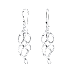 Boucles d'oreilles spirale en argent - FR1376