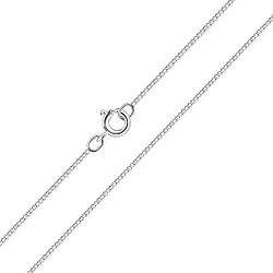 Collier chaîne gourmette de 50 cm en argent - FR3600