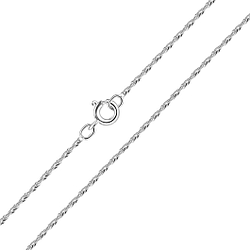 Collier chaîne Singapour de 45 cm en argent - FR3616