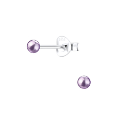 Clous d'oreilles perle de 3 mm en argent - FR7404