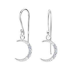 Boucles d'oreilles lune en argent - FR16484