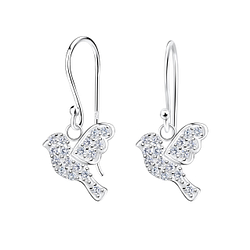 Boucles d'oreilles oiseau en argent - FR17023