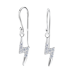 Boucles d'oreilles éclair en argent - FR17276