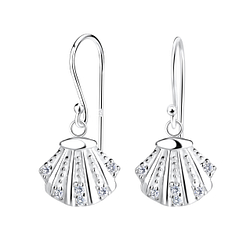 Boucles d'oreilles coquillage en argent - FR17241