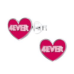 Clous d'oreilles forever en argent - FR17495