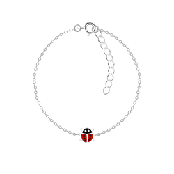 Bracelet coccinelle en argent - FR5654