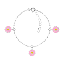 Bracelet marguerite en argent - FR7541