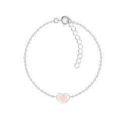 Bracelet cœur en argent - FR9902