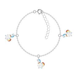 Bracelet licorne en argent - FR6698