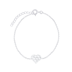 Bracelet cœur en argent - FR7910