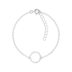 Bracelet à motifs en argent - FR8225