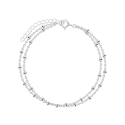 Bracelet de 18 cm satellite en argent - FR5260