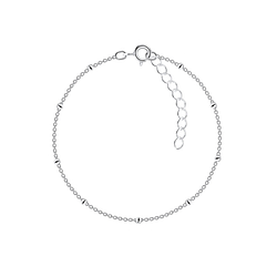 Bracelet satellite de 18 cm avec extension en argent - FR8759