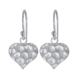 Boucles d'oreilles cœur en argent - FR4404