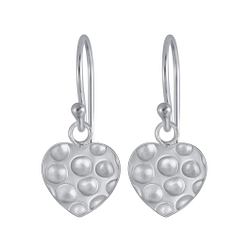 Boucles d'oreilles cœur en argent - FR4322