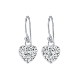 Boucles d'oreilles cœur en argent - FR2152