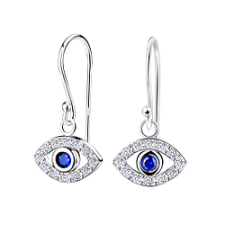 Boucles d'oreilles oeil du démon en argent - FR15521