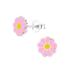 Clous d'oreilles marguerite en argent - FR6014