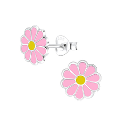 Clous d'oreilles marguerite en argent - FR6023