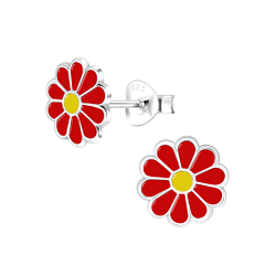 Clous d'oreilles marguerite en argent - FR7532