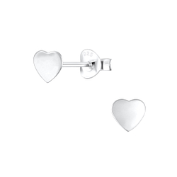 Clous d'oreilles cœur en argent - FR3890