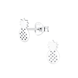 Clous d'oreilles ananas en argent - FR5023