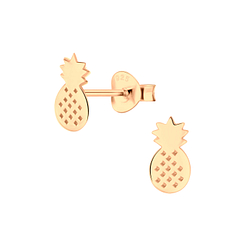 Clous d'oreilles ananas en argent - FR7405