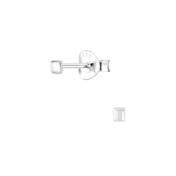 Clous d'oreilles carré en argent - FR1059