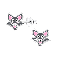 Clous d'oreilles chauve souris en argent - FR8290