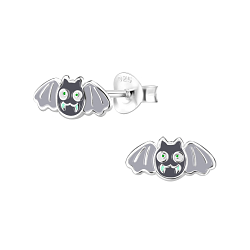 Clous d'oreilles chauve souris en argent - FR9586