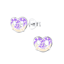 Clous d'oreilles bretzel en argent - FR9421