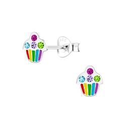 Clous d'oreilles tasse en argent - FR9763