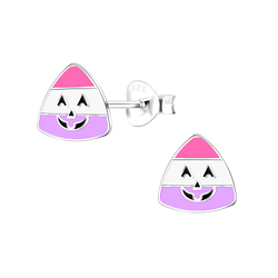 Clous d'oreilles bonbons en argent - FR13884