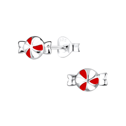 Clous d'oreilles bonbon en argent - FR16887