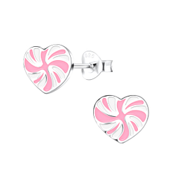 Clous d'oreilles coeur en argent - FR17151