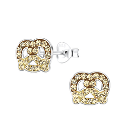 Clous d'oreilles pretzel en argent - FR18663