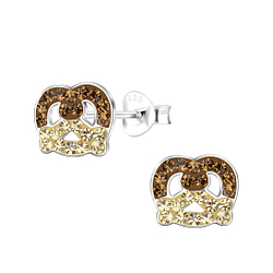 Clous d'oreilles pretzel en argent - FR18665