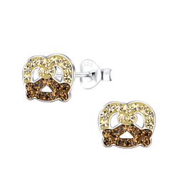 Clous d'oreilles pretzel en argent - FR18664