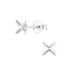 Clous d'oreilles x en argent - FR6950