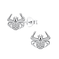 Clous d'oreilles araignée en argent - FR10013