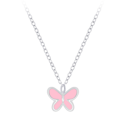 Collier papillon en argent - FR7278