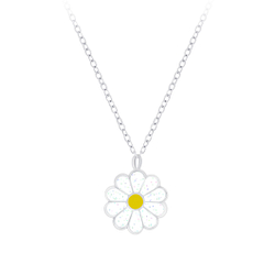 Collier marguerite en argent - FR7201