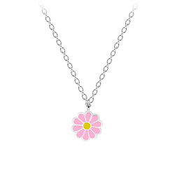 Collier marguerite en argent - FR9459